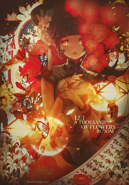 let a thousand of flowers bloom